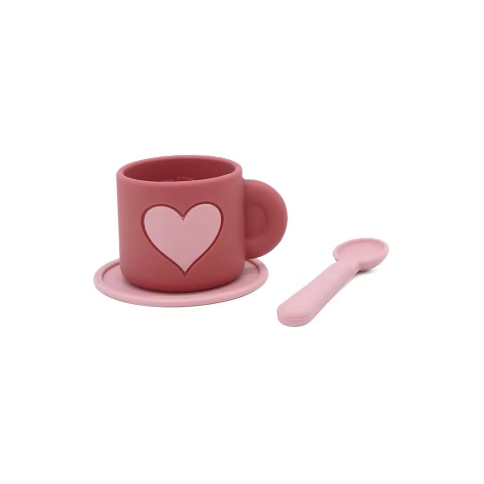 Biomom Silicone Pretend Play Tea Pot Set (Pink)