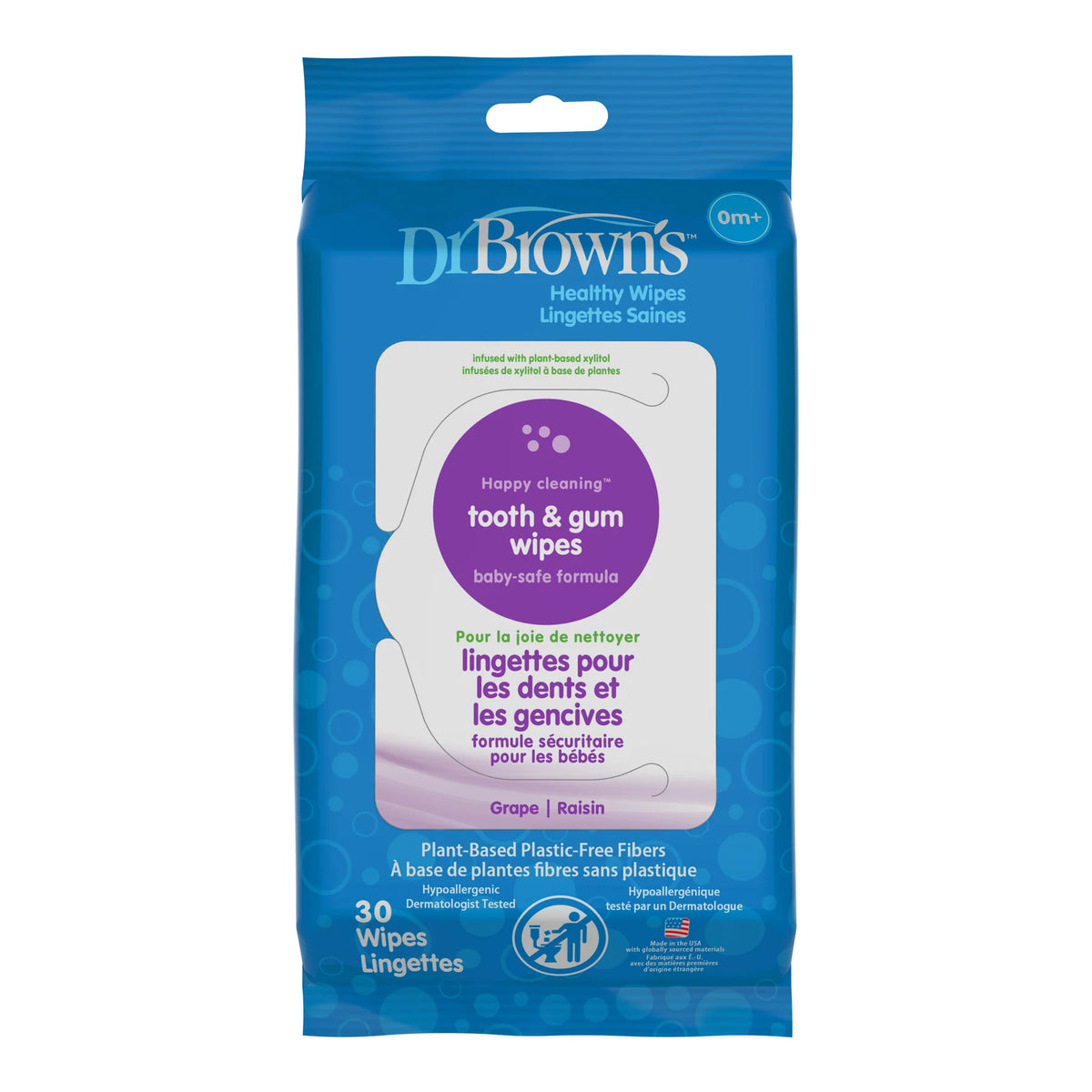 Dr. Brown's Tooth & Gum Healthy Wipes, 30pcs (Exp 09/28)