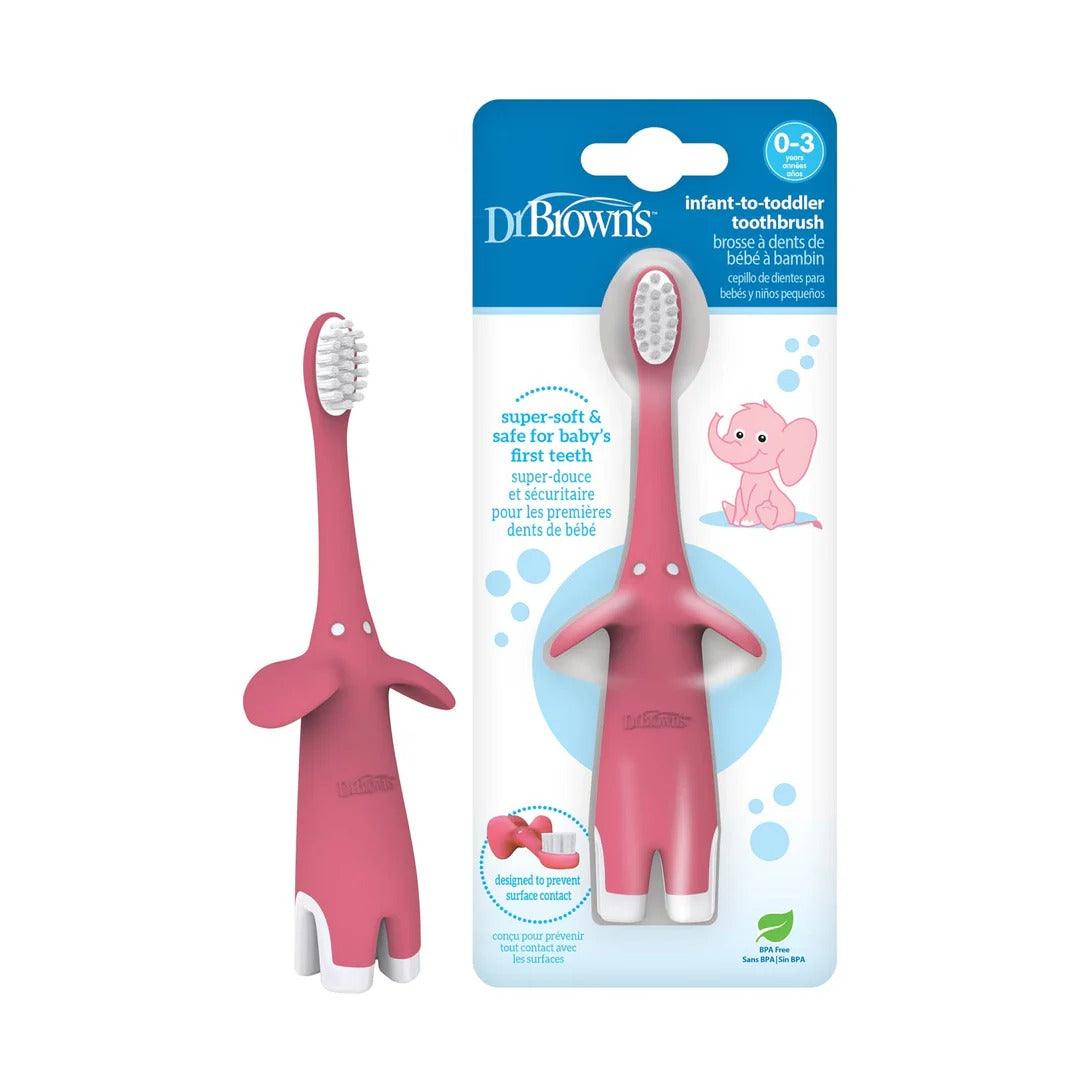 Dr. Brown's Infant-to-Toddler Training Toothbrush (1pc) - 3 Colours - Pupsik Singapore