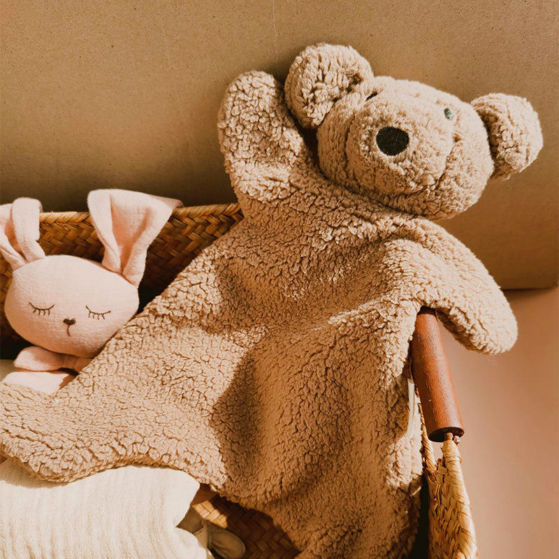 Biomom Mocha Teddy Bear Plush Lovey