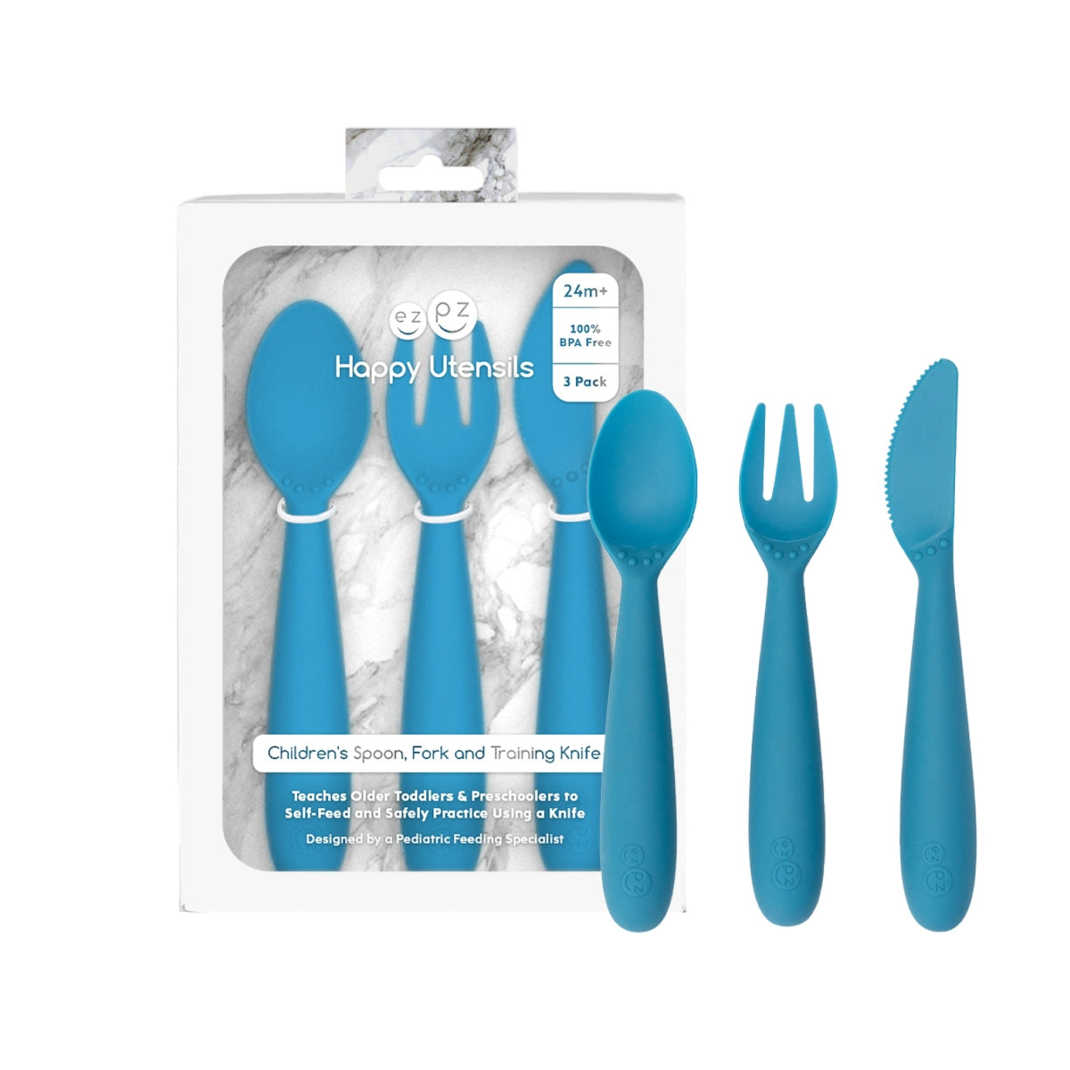 EzPz Happy Utensils (10 Colours)