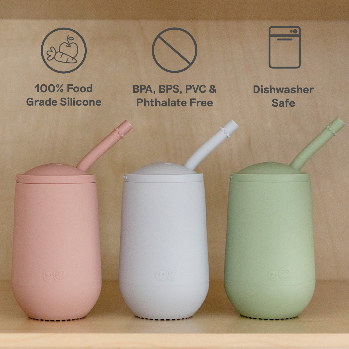 EzPz Happy Cup + Straw System (12 Colors)