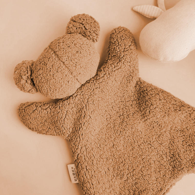 Biomom Mocha Teddy Bear Plush Lovey