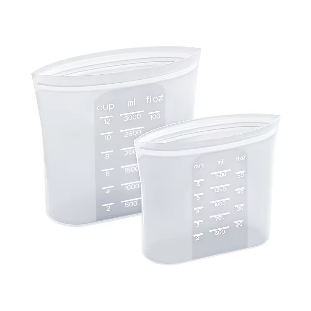 Biomom Stand-Up Silicone Food Storage Bags, 2pk (2 Sizes)