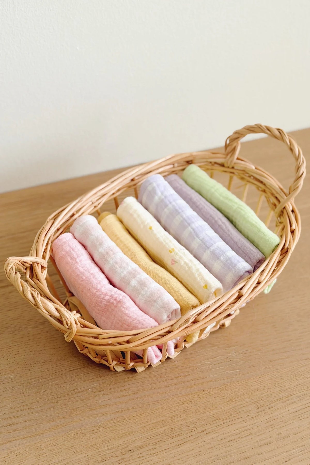 Soft Spot Squares Wash Cloth Set, 7pcs (6 Designs)