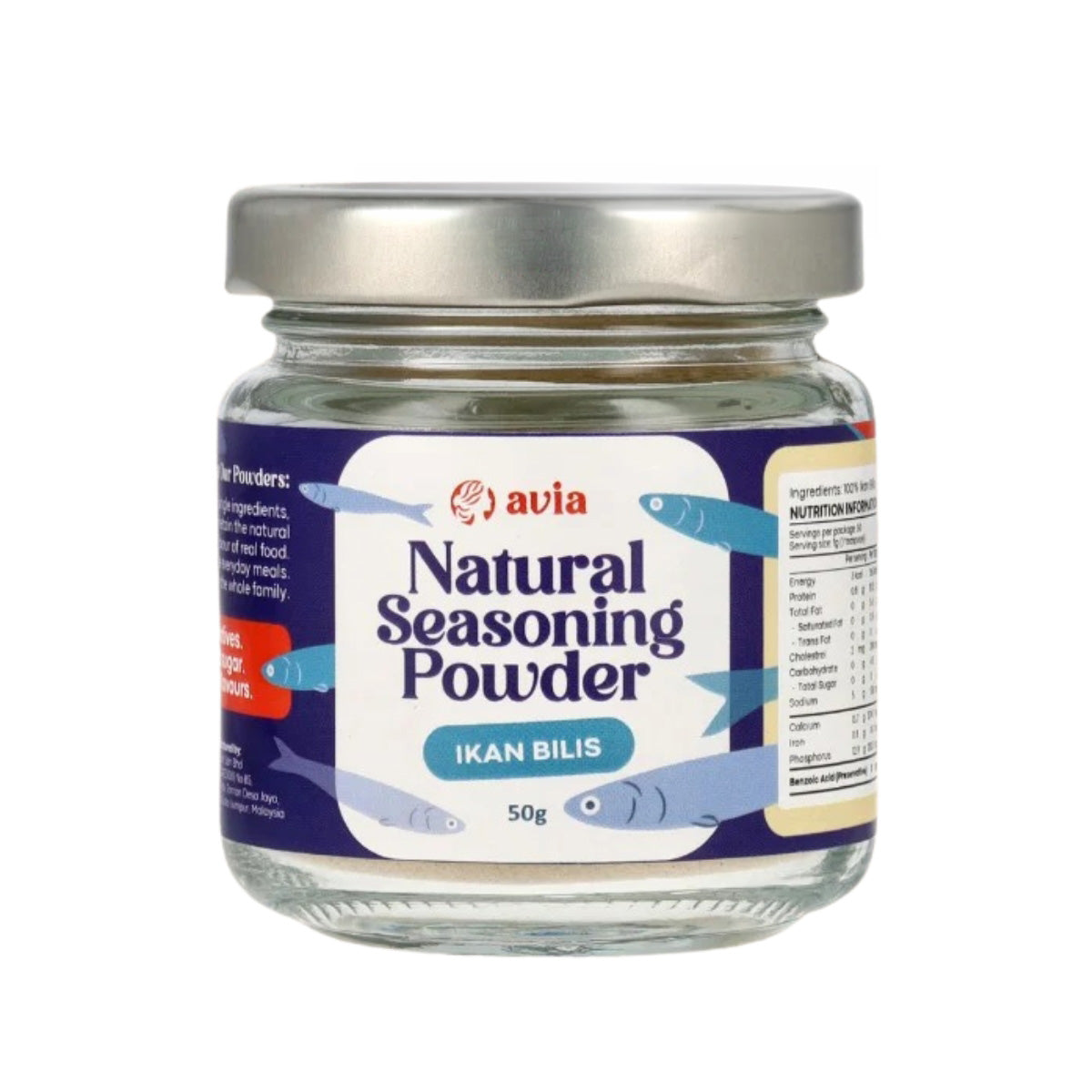 AVIA Ikan Bilis Natural Seasoning Powder, 50g (Exp 01/28) | SG Homemade