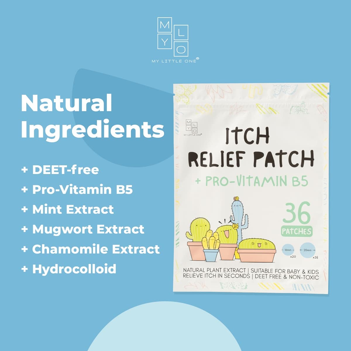 MyLO Itch Relief Patch, 36pcs (Exp 05/28)