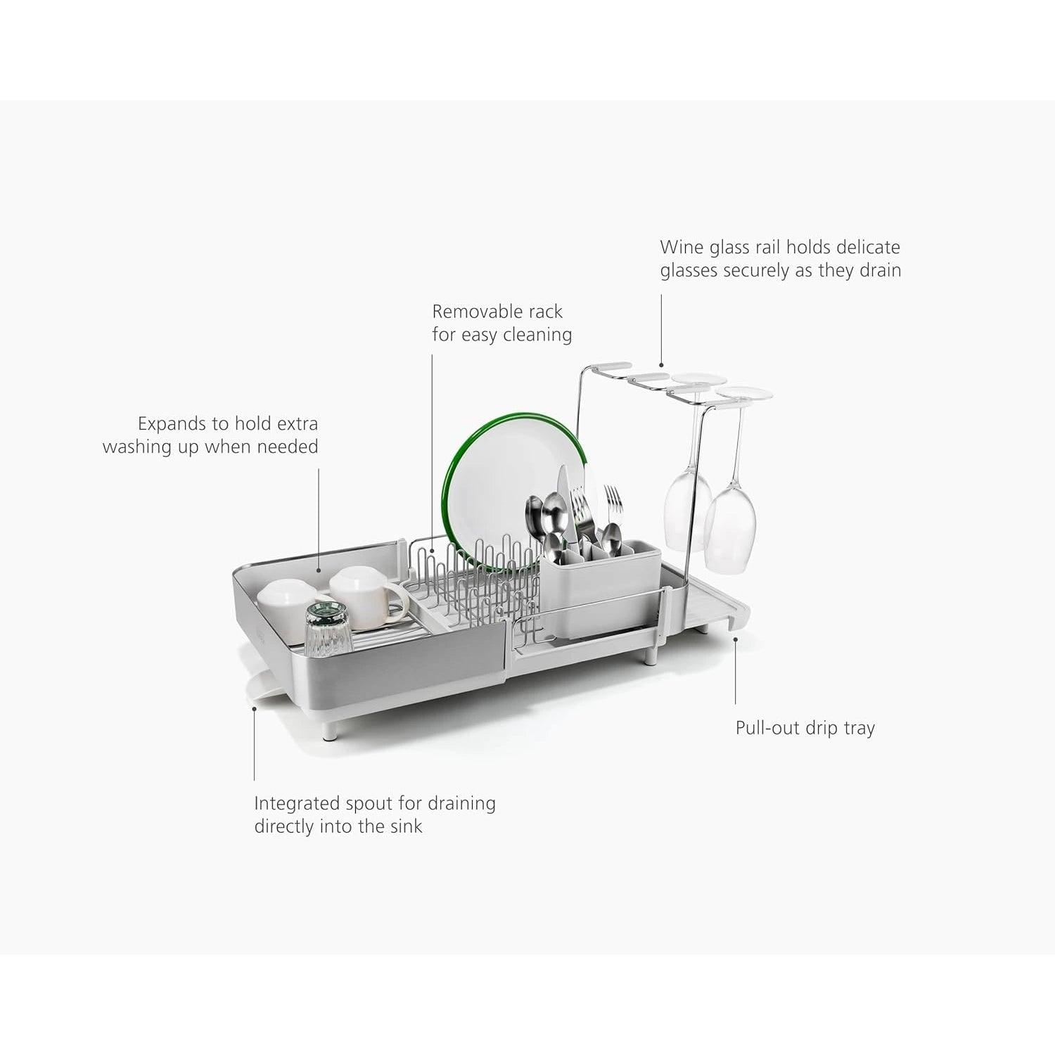 Joseph Joseph Extend™ Stainless-steel Expandable Dish Drainer, Regular/Slim/Max/Plus (6 Types) - Pupsik Singapore