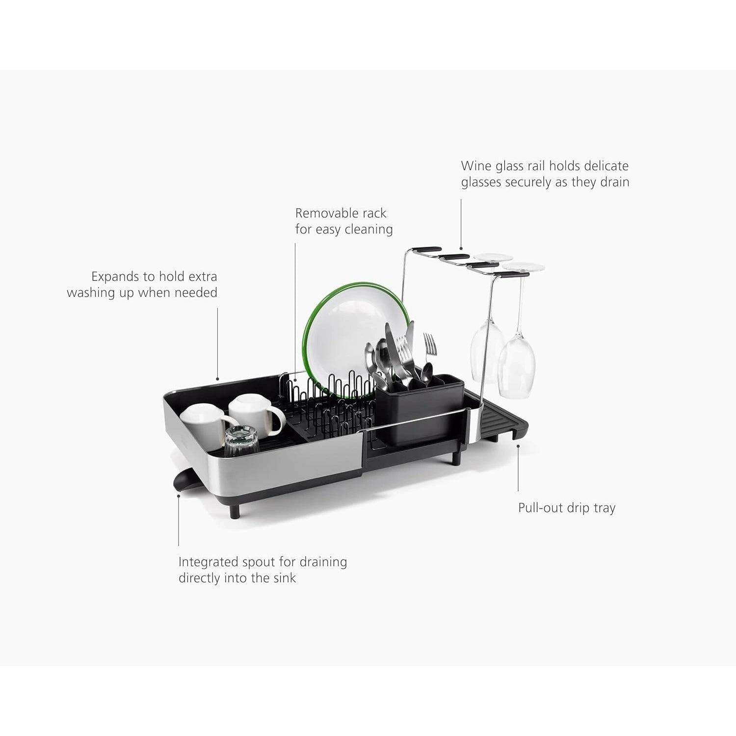Joseph Joseph Extend™ Stainless-steel Expandable Dish Drainer, Regular/Slim/Max/Plus (6 Types) - Pupsik Singapore