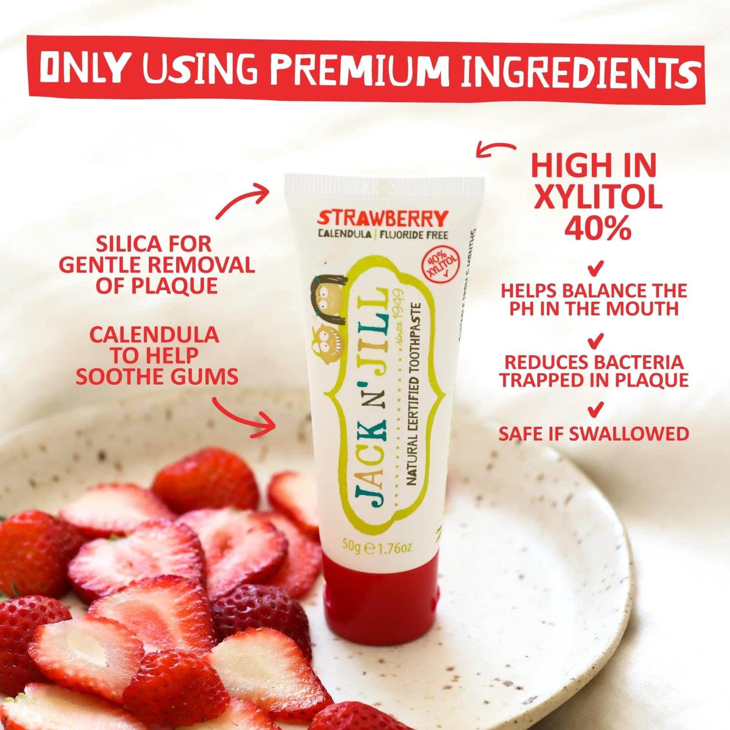 Jack N' Jill Natural Baby & Kids Toothpaste (10 Flavours) - Pupsik Singapore