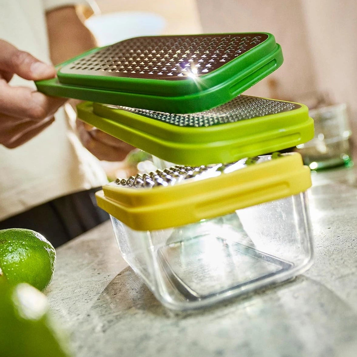 Joseph Joseph Multi-Grate & Store 3-in-1 Grater Set with Storage Container