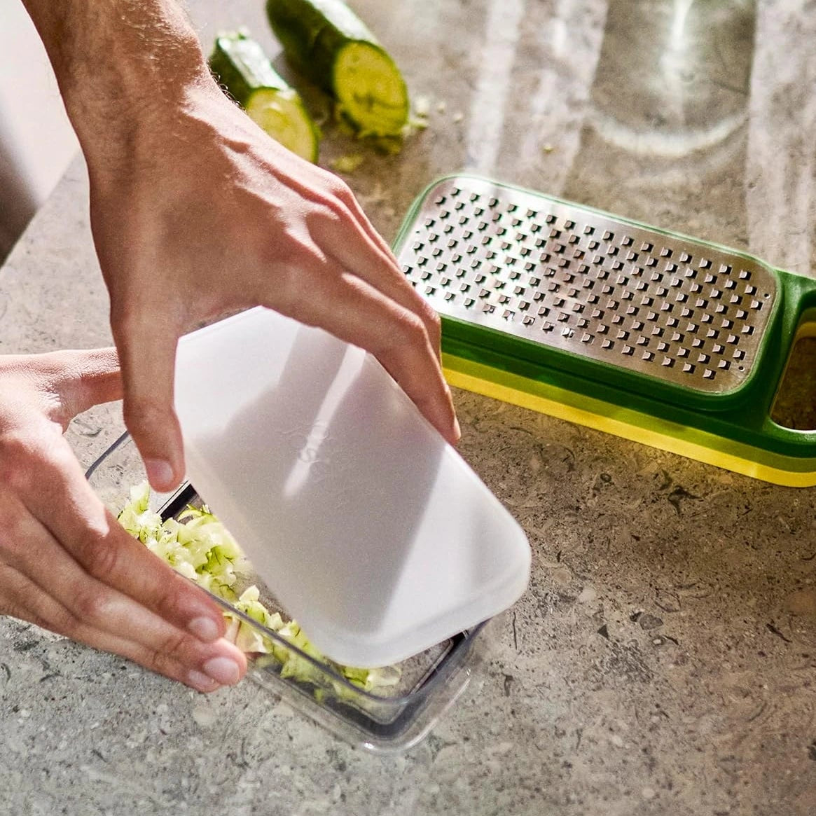 Joseph Joseph Multi-Grate & Store 3-in-1 Grater Set with Storage Container