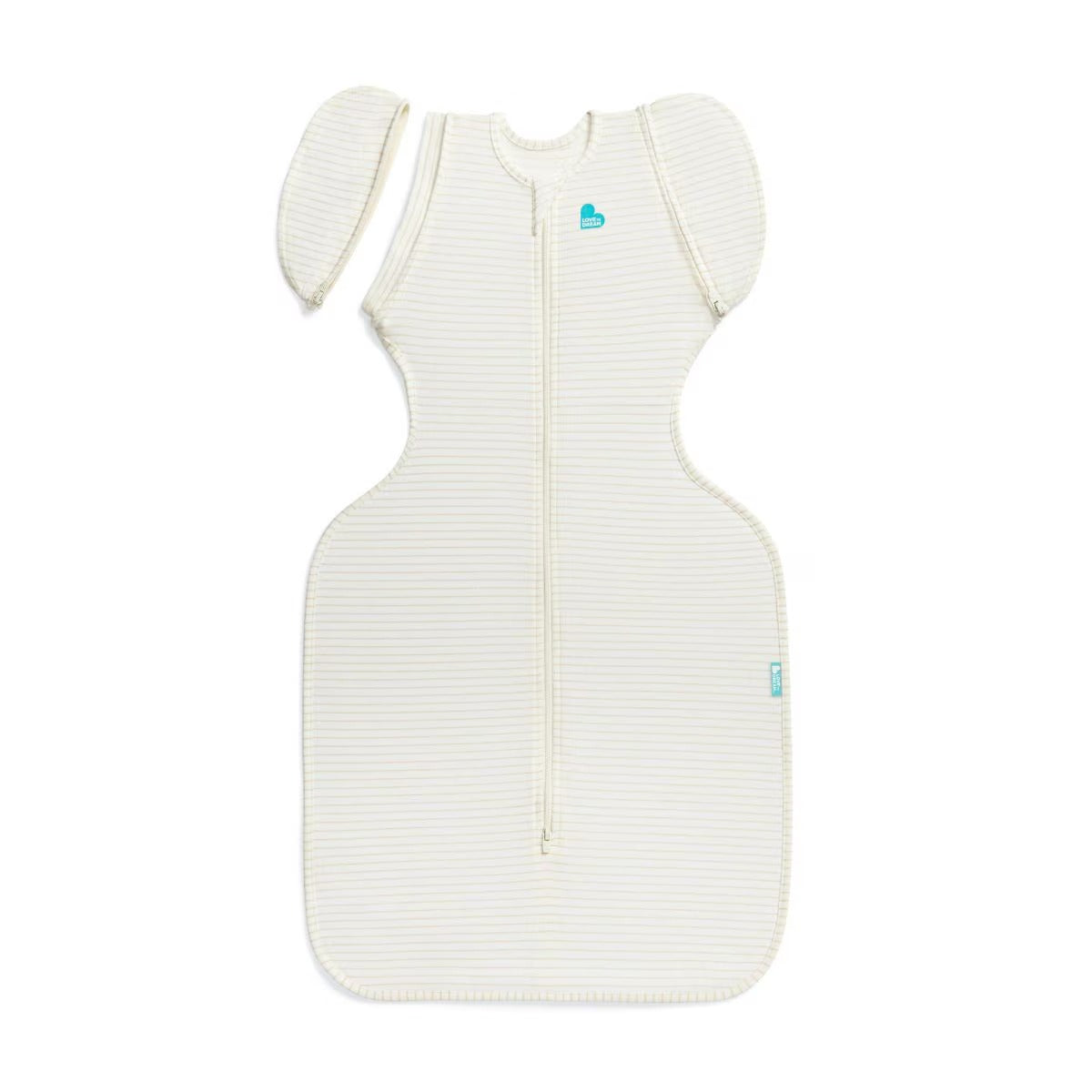 Love to Dream Swaddle UP Transition Bag Lite Original 0.2 TOG - Breton Stripe Tan (Medium)