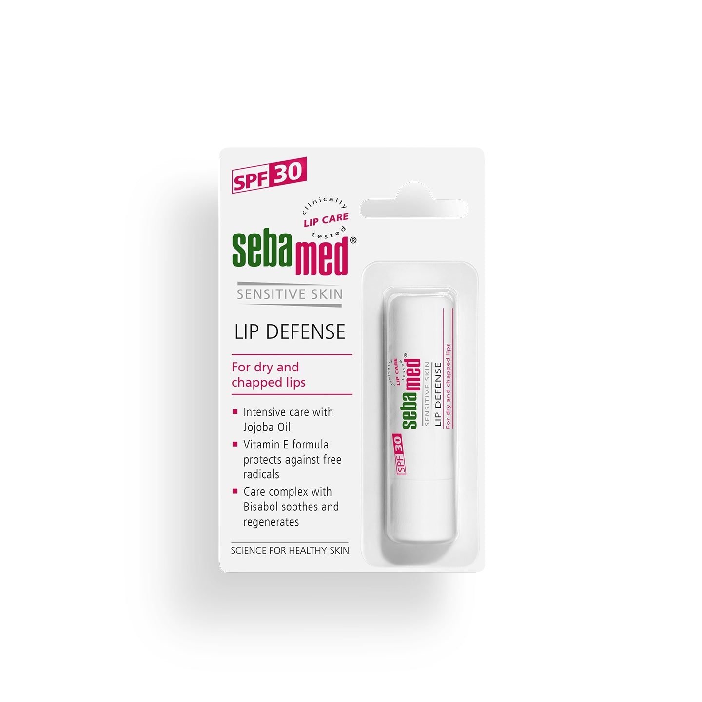 Sebamed Lip Defense Stick SPF30, 4.8g - Exp 12/26