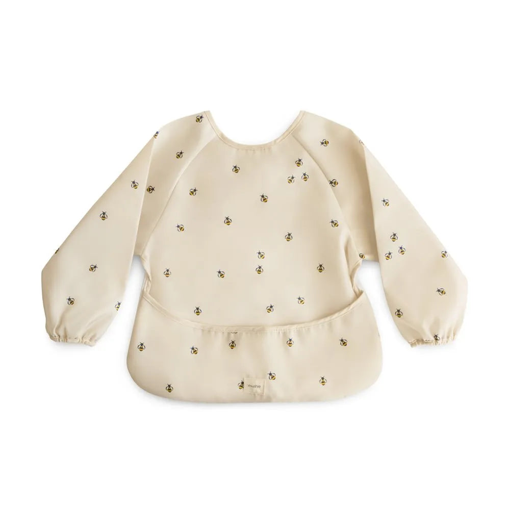 Mushie Long Sleeve Baby Bib (9 Designs) - Pupsik Singapore