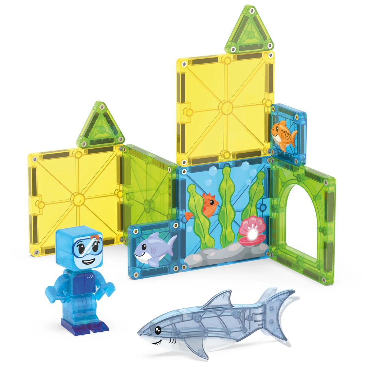 Magna-Tiles Shark Dive Set, 13pcs - Pupsik Singapore