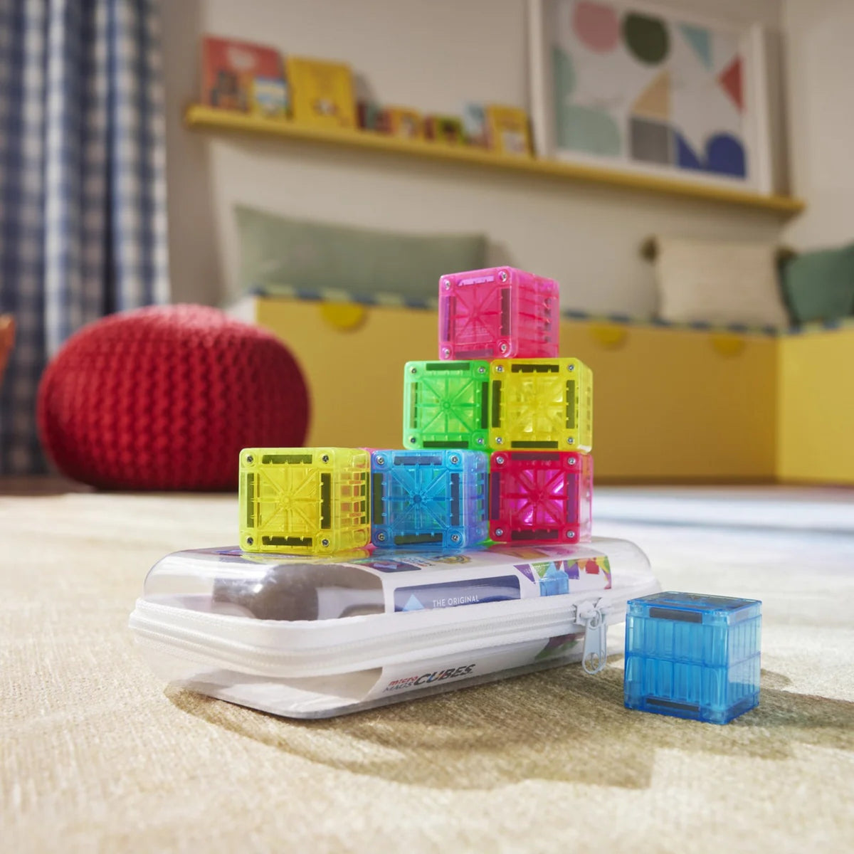 Magna-Tiles microMAGS Cubes Set, 9pcs - Pupsik Singapore