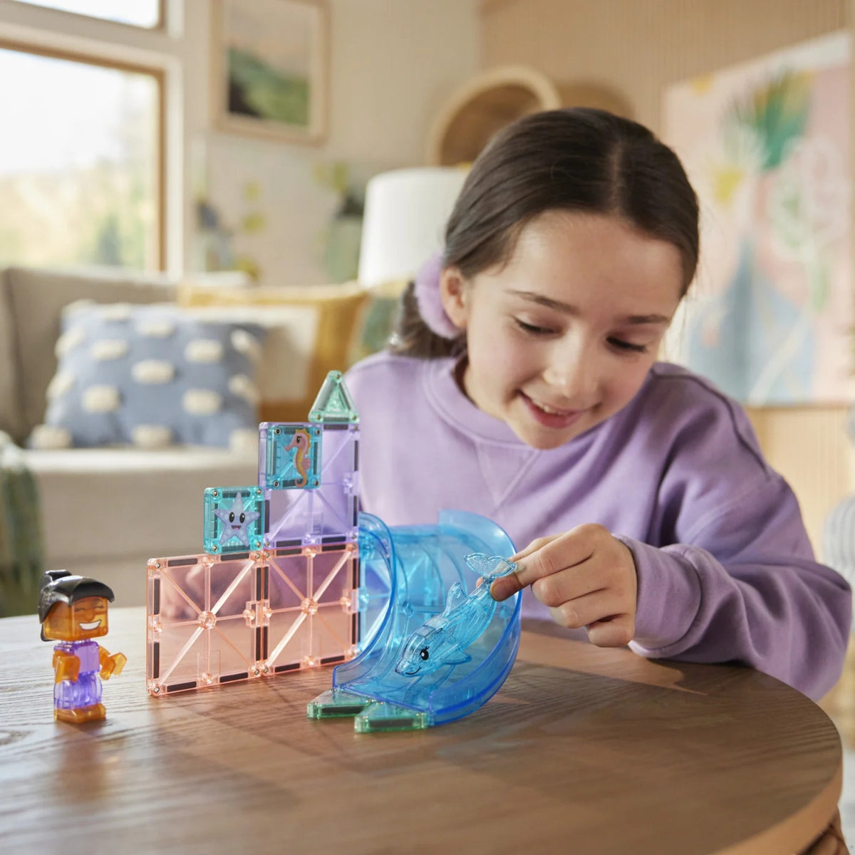 Magna-Tiles Dolphin Bay Set, 13pcs - Pupsik Singapore