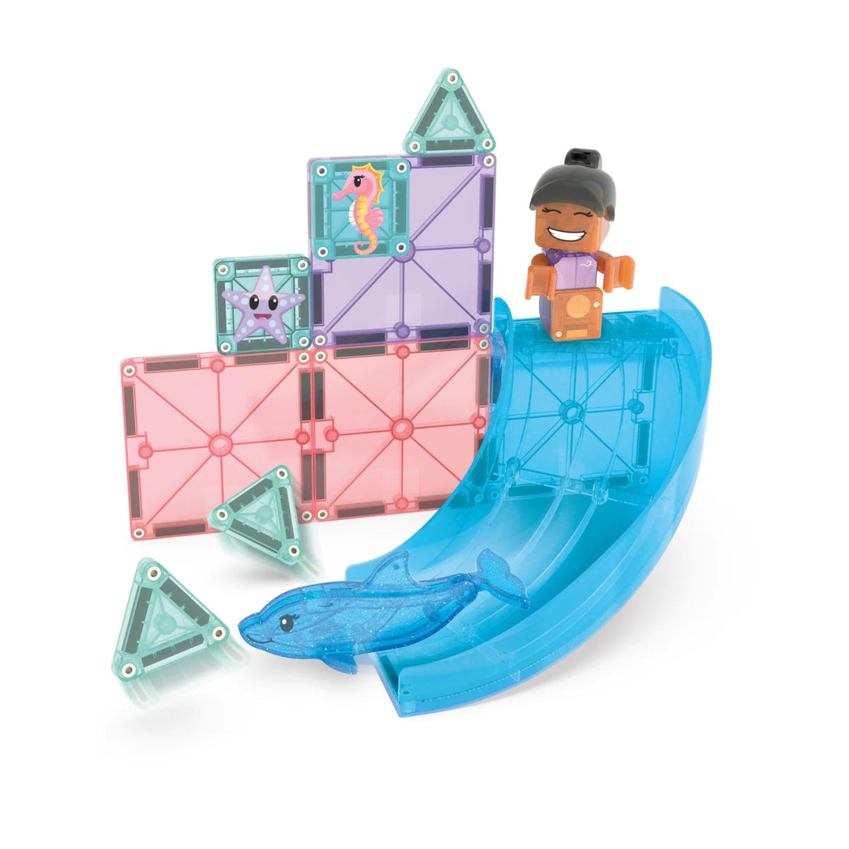 Magna-Tiles Dolphin Bay Set, 13pcs - Pupsik Singapore