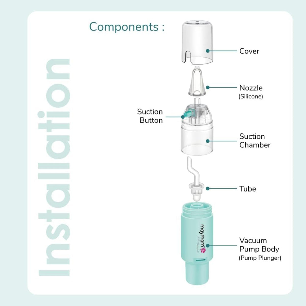 Maymom Manual Baby Nasal Aspirator - Pupsik Singapore