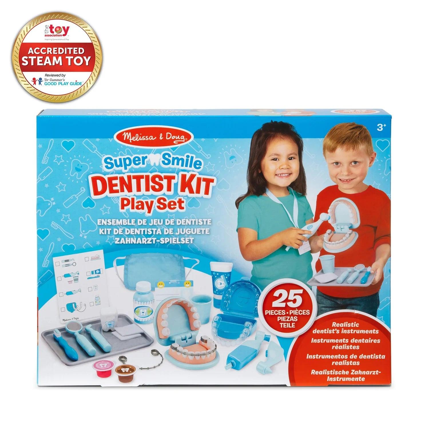 Melissa & Doug Super Smile Dentist Pretend Play Set - Pupsik Singapore