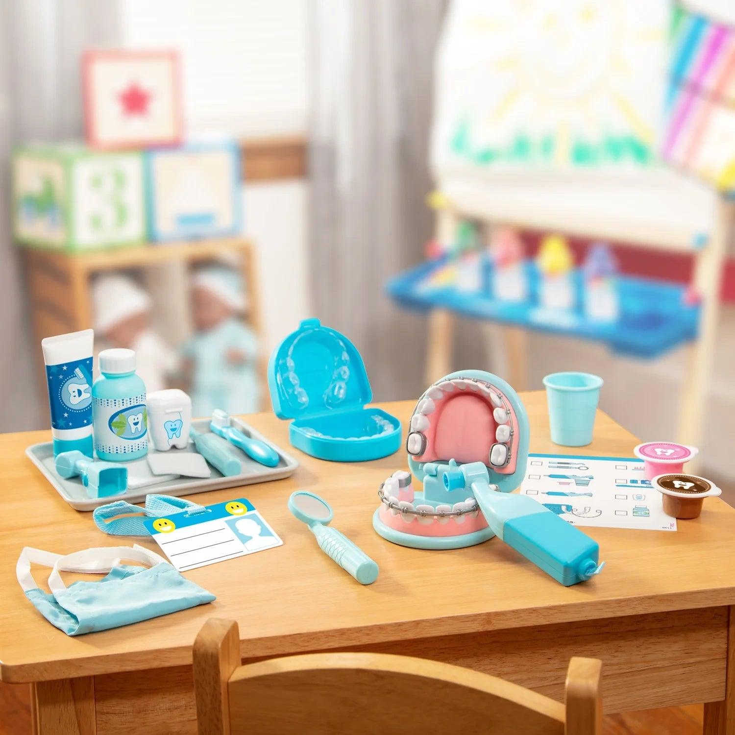 Melissa & Doug Super Smile Dentist Pretend Play Set - Pupsik Singapore