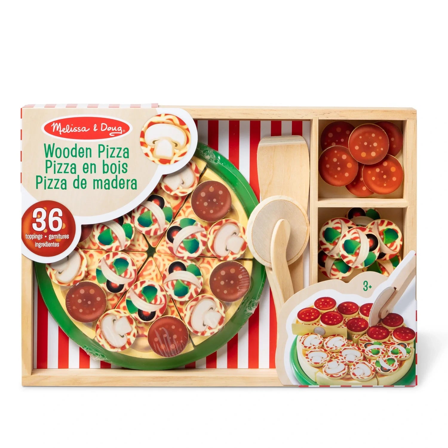 Melissa & Doug Wooden Pizza Party Play Set - Pupsik Singapore