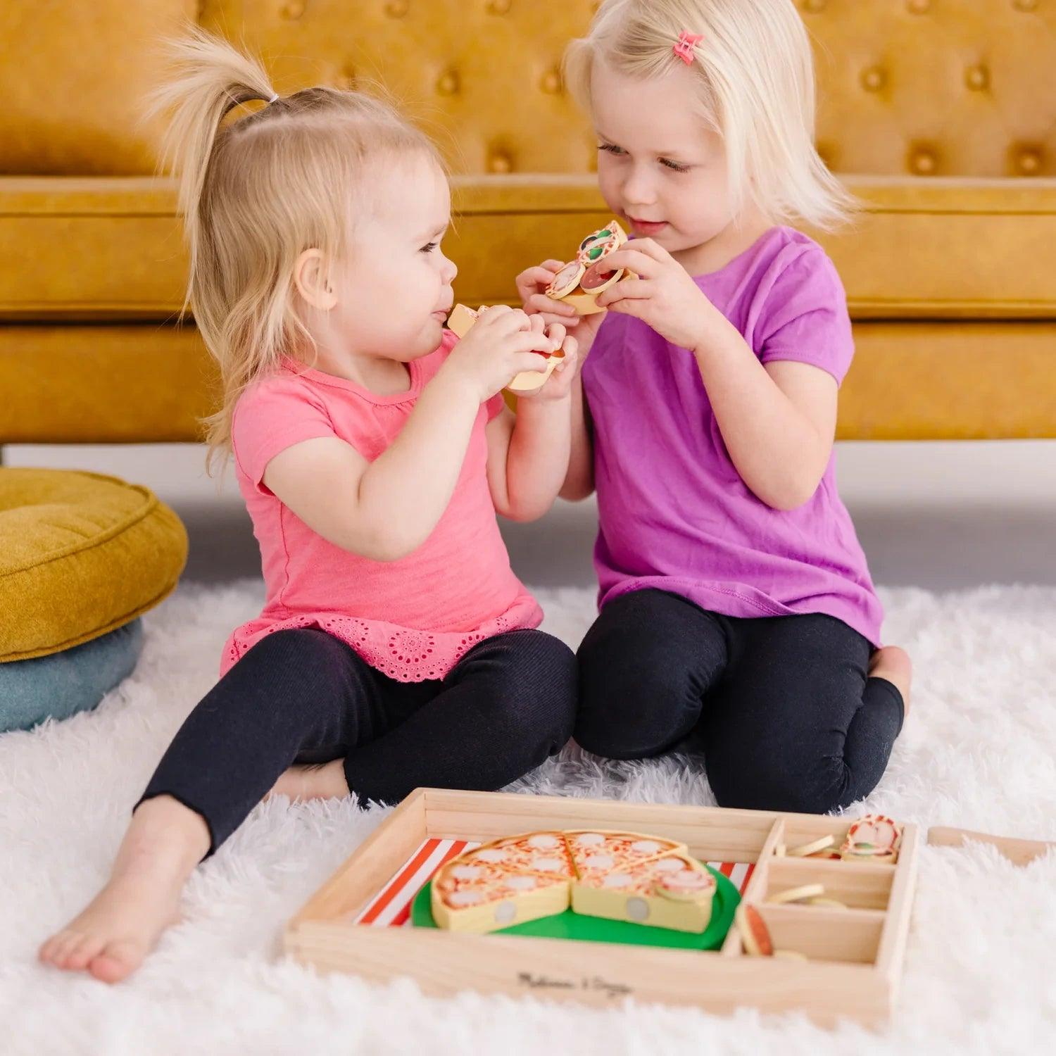 Melissa & Doug Wooden Pizza Party Play Set - Pupsik Singapore