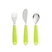 Munchkin Splash Toddler Fork, Knife & Spoon Set (2 Colors)