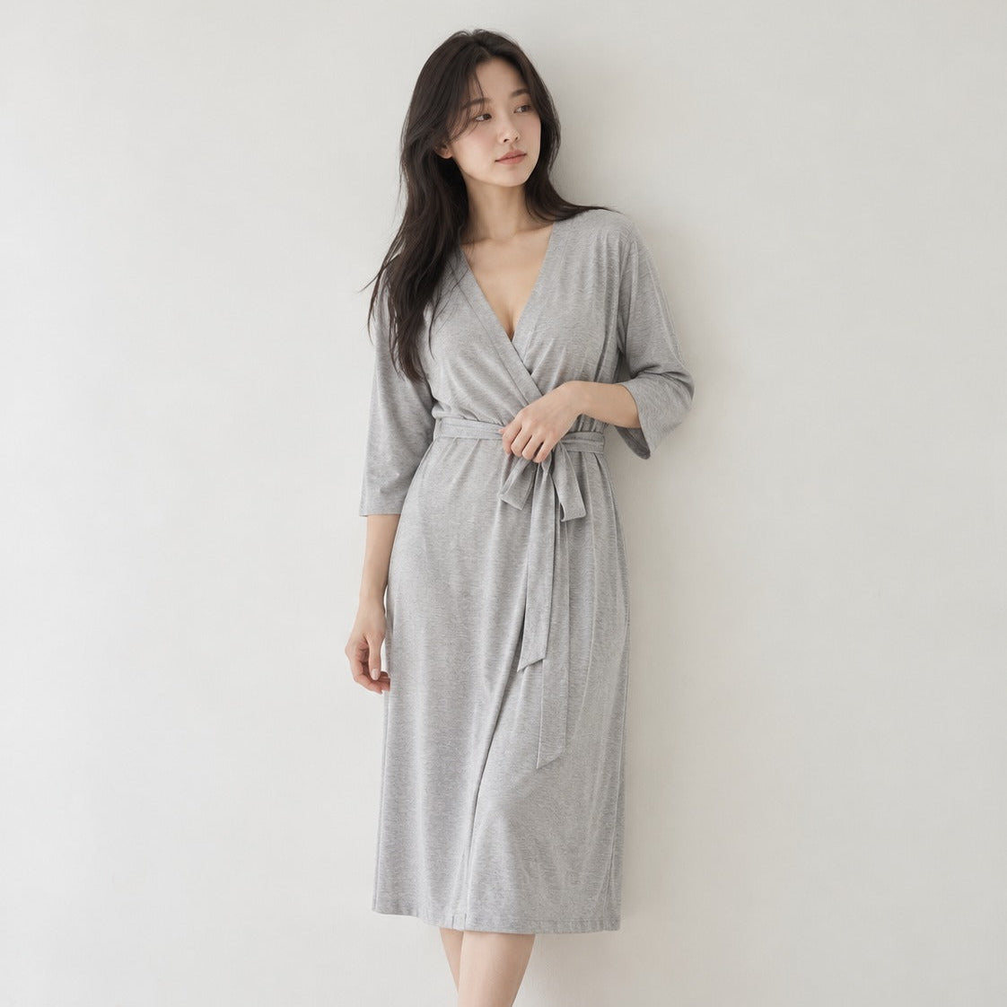 MPJ Bamboo Mom Robe - Grey (4 sizes)