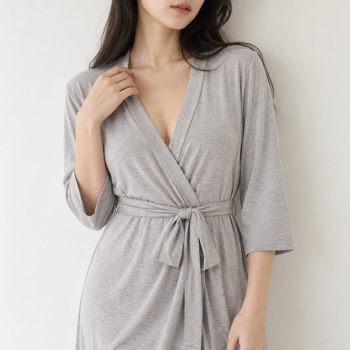 MPJ Bamboo Mom Robe - Grey (4 sizes)