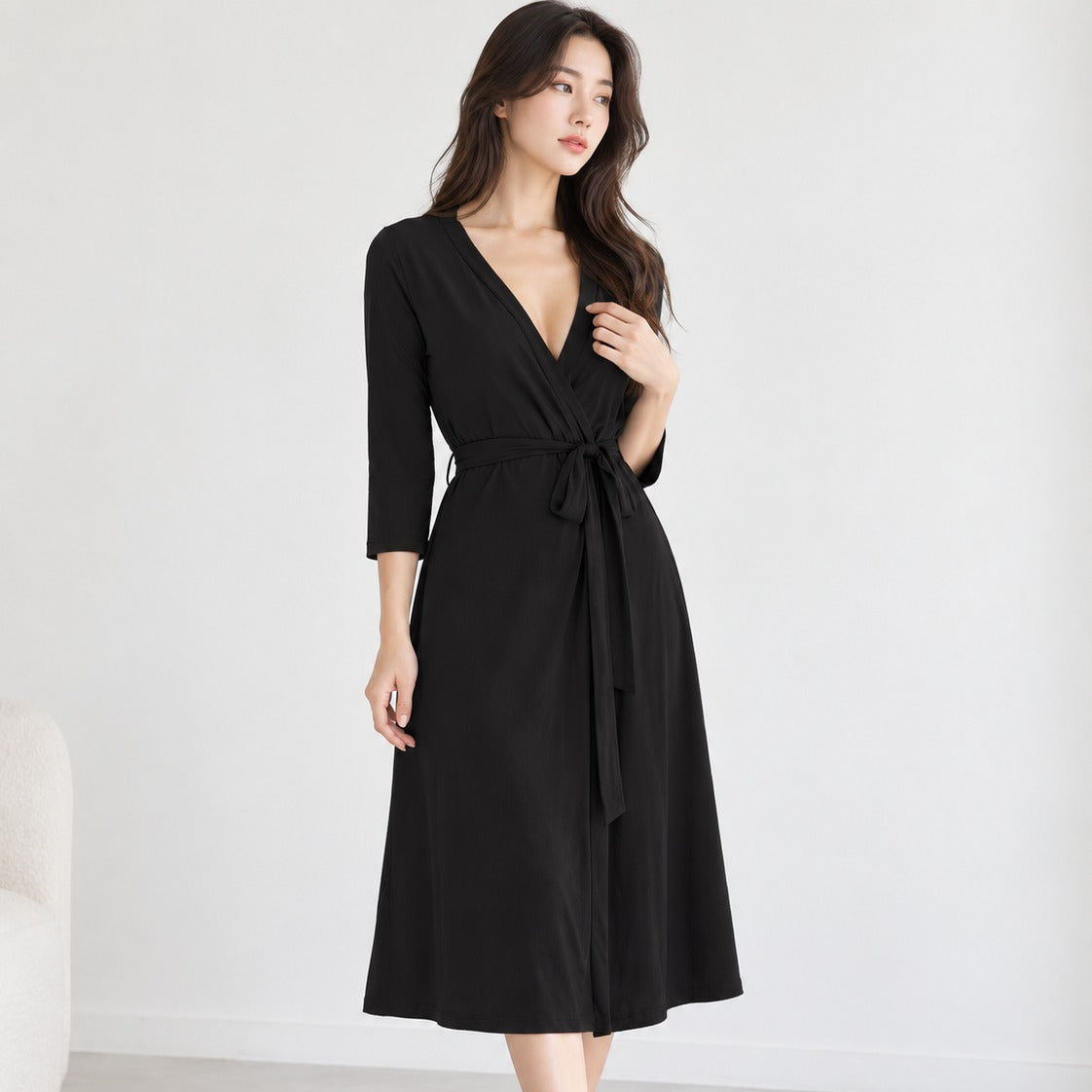 MPJ Bamboo Mom Robe - Black (4 Sizes)