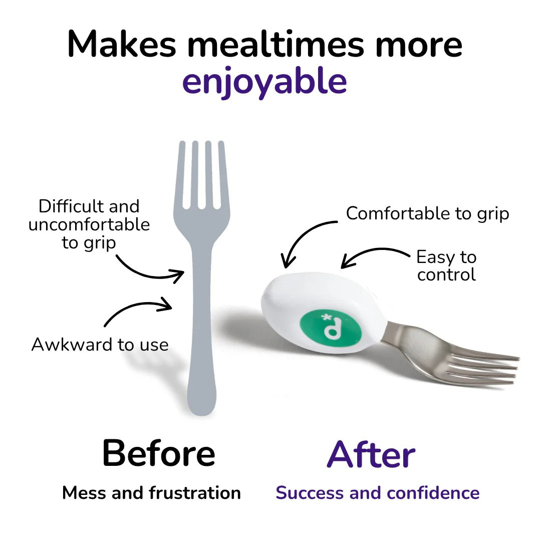 Doddl Toddler Fork & Spoon Set, 12M+ (2 Colors)