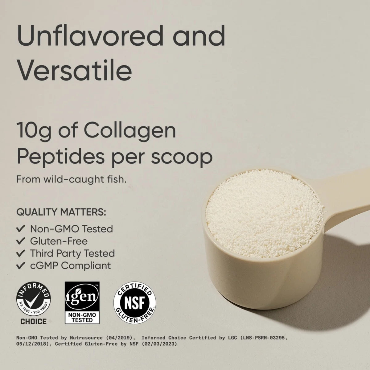 Sports Research Marine Collagen Peptides, 12oz / 34 Servings - Unflavored (Exp 08/29)