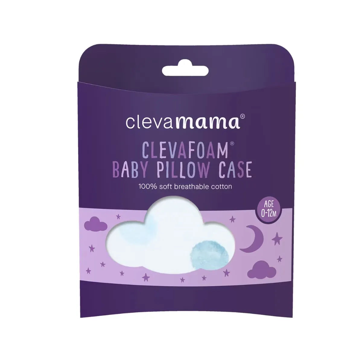 Clevamama Australian Cotton Pillow Case for ClevaFoam Baby Pillow (2 Designs)