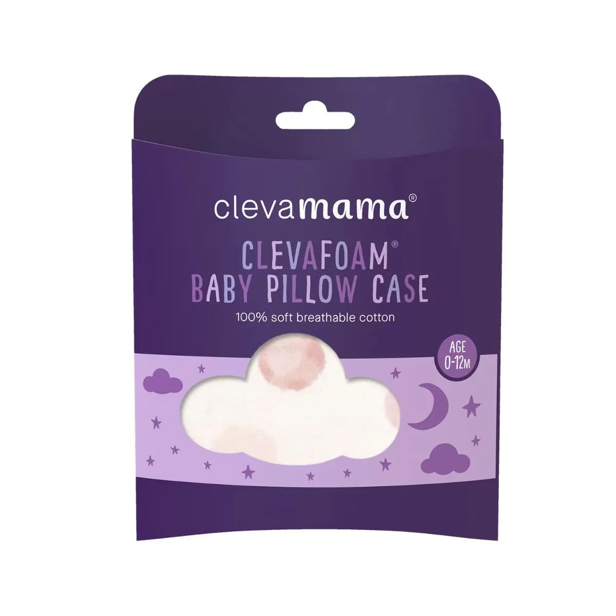 Clevamama Australian Cotton Pillow Case for ClevaFoam Baby Pillow (2 Designs)