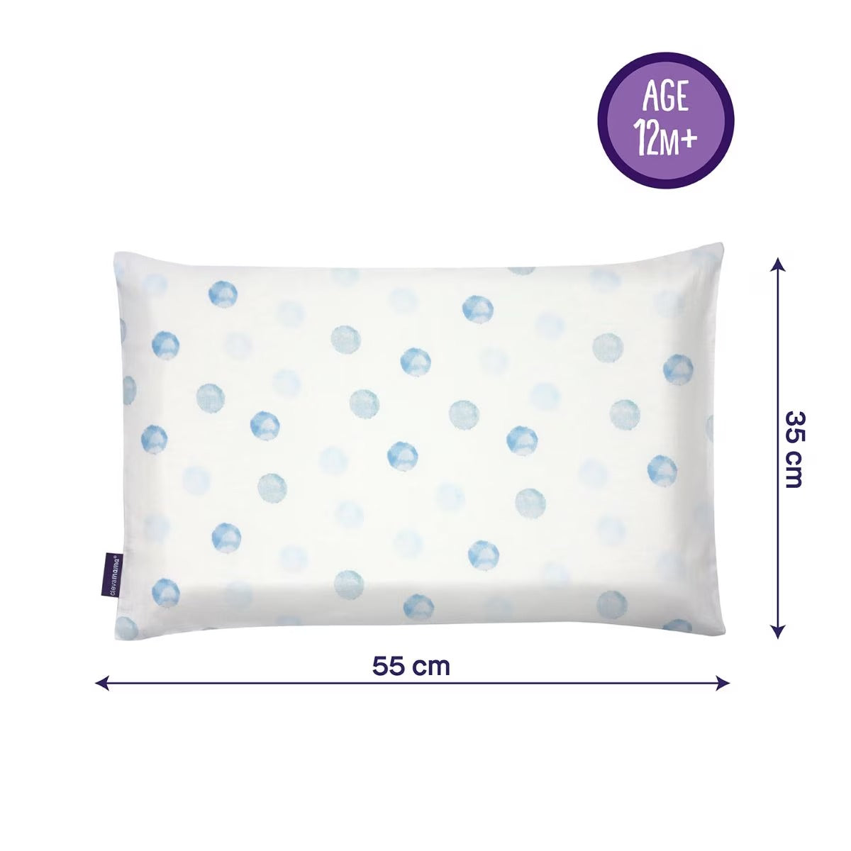 Clevamama Cotton Pillow Case for ClevaFoam Toddler Pillow (4 Designs)