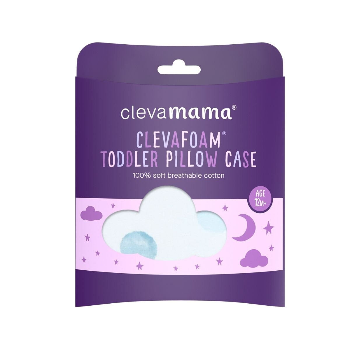 Clevamama Cotton Pillow Case for ClevaFoam Toddler Pillow (4 Designs)