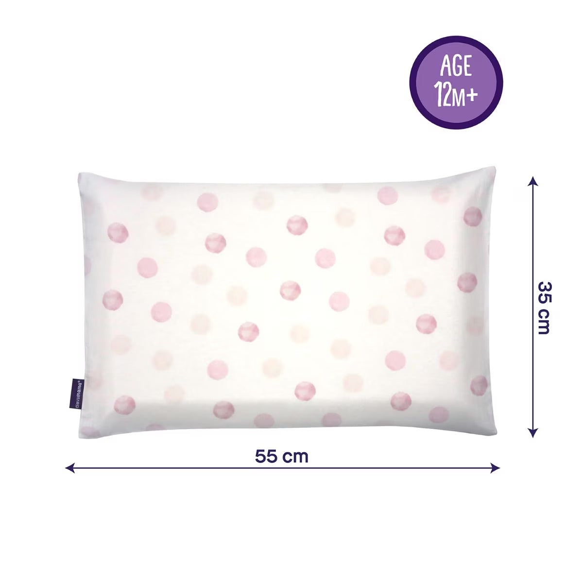 Clevamama Cotton Pillow Case for ClevaFoam Toddler Pillow (4 Designs)