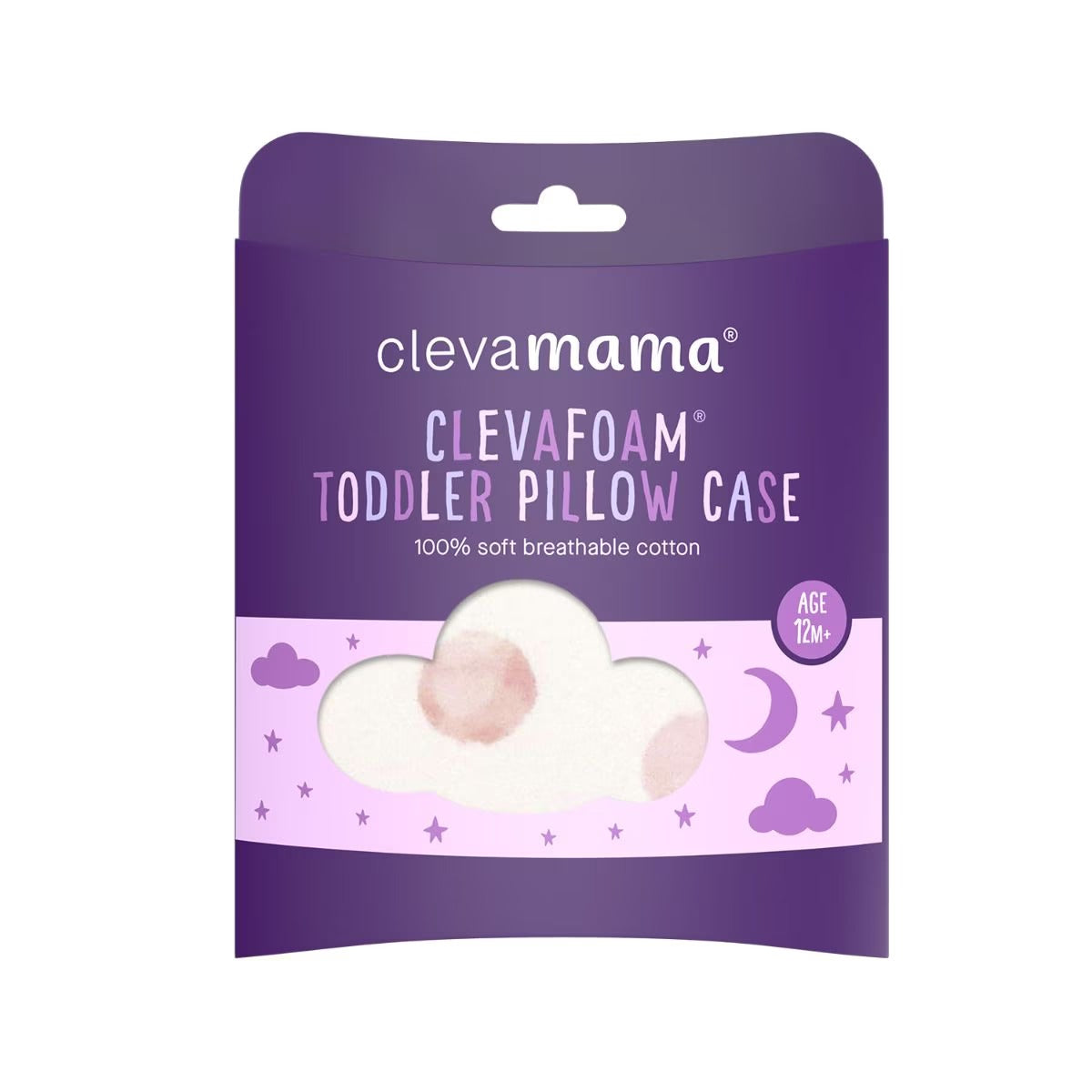 Clevamama Cotton Pillow Case for ClevaFoam Toddler Pillow (4 Designs)
