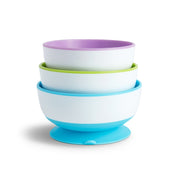 Munchkin Stay Put Suction Bowls, 3pk