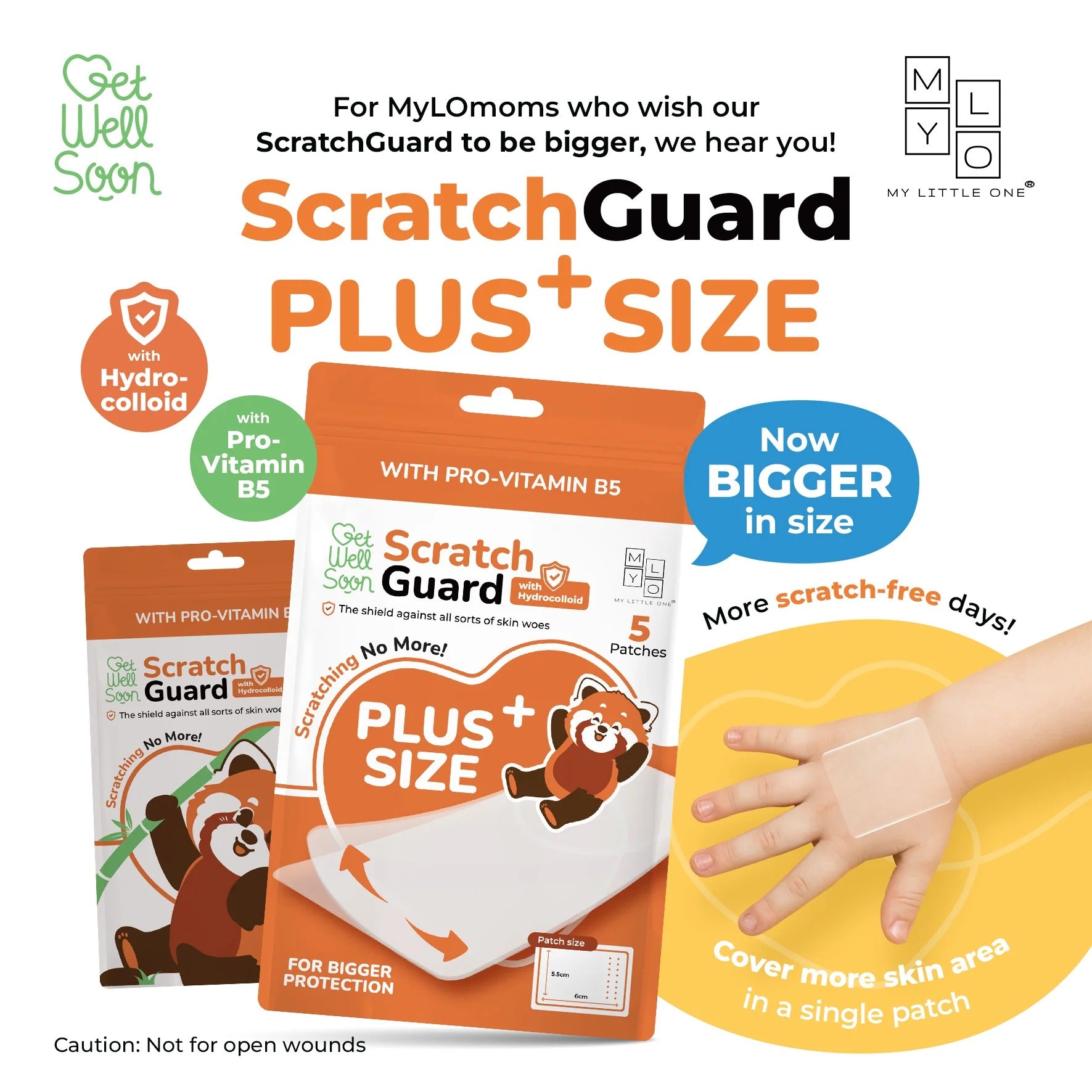 MyLO ScratchGuard Relief Patch, Regular/Plus