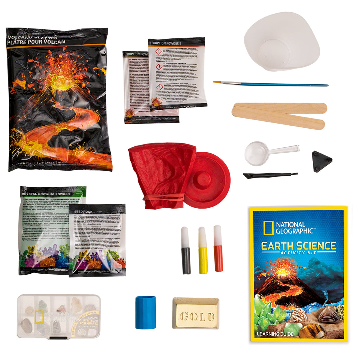 National Geographic Earth Science Activity Kit contents