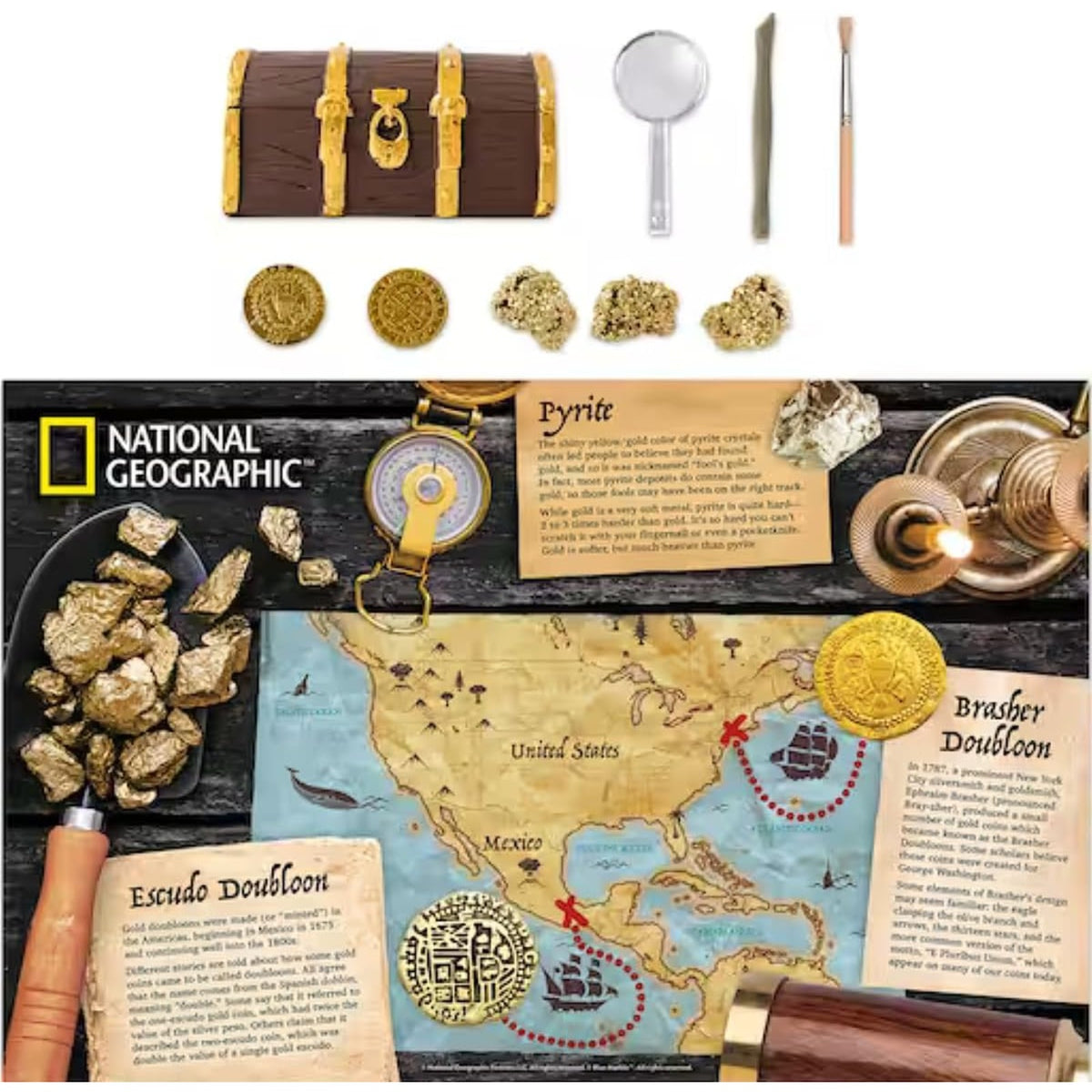 National Geographic Gold Doubloon Dig Kit - Pupsik Singapore