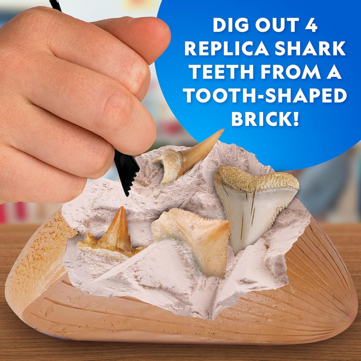 National Geographic Great White Shark Tooth Dig Kit - Pupsik Singapore