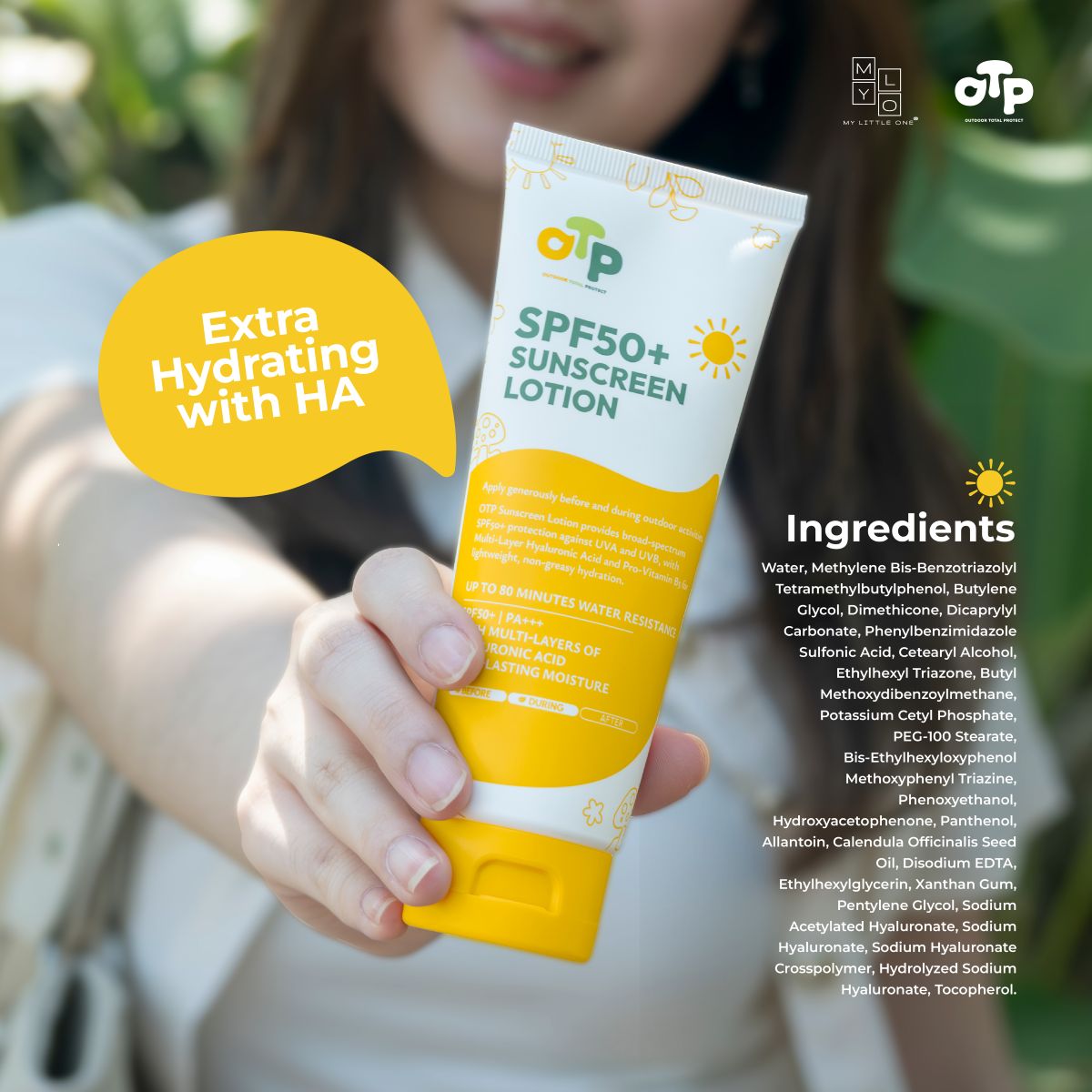 MyLO OTP SPF50+ Sunscreen Lotion, 100ml (Exp 05/29)
