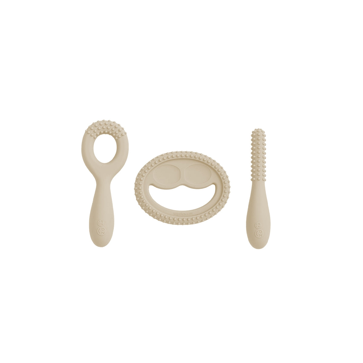 EzPz Oral Development Tools, 3pcs (5 Colors) | Silicone Teethers