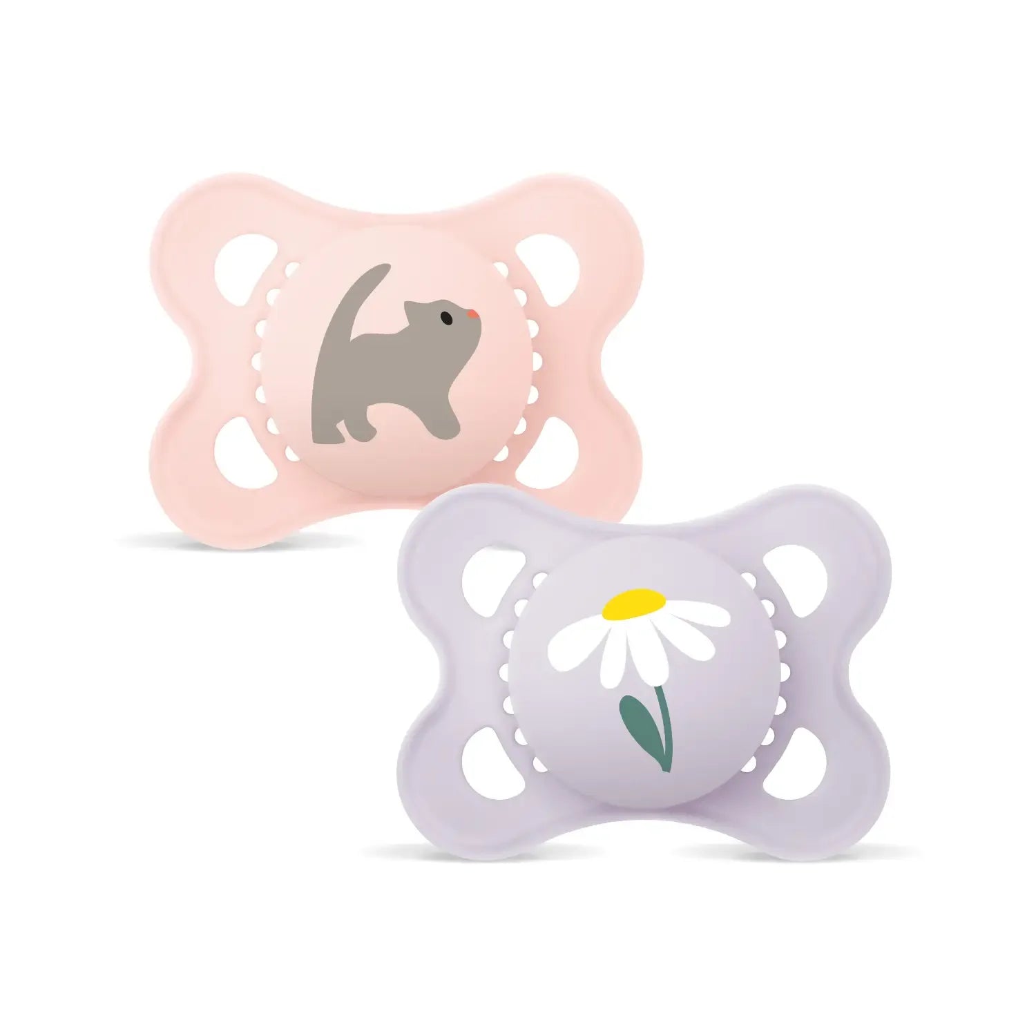 MAM Original Start Pacifier with Case, 2pk (2-6M) - 3 Assorted Designs - Pupsik Singapore