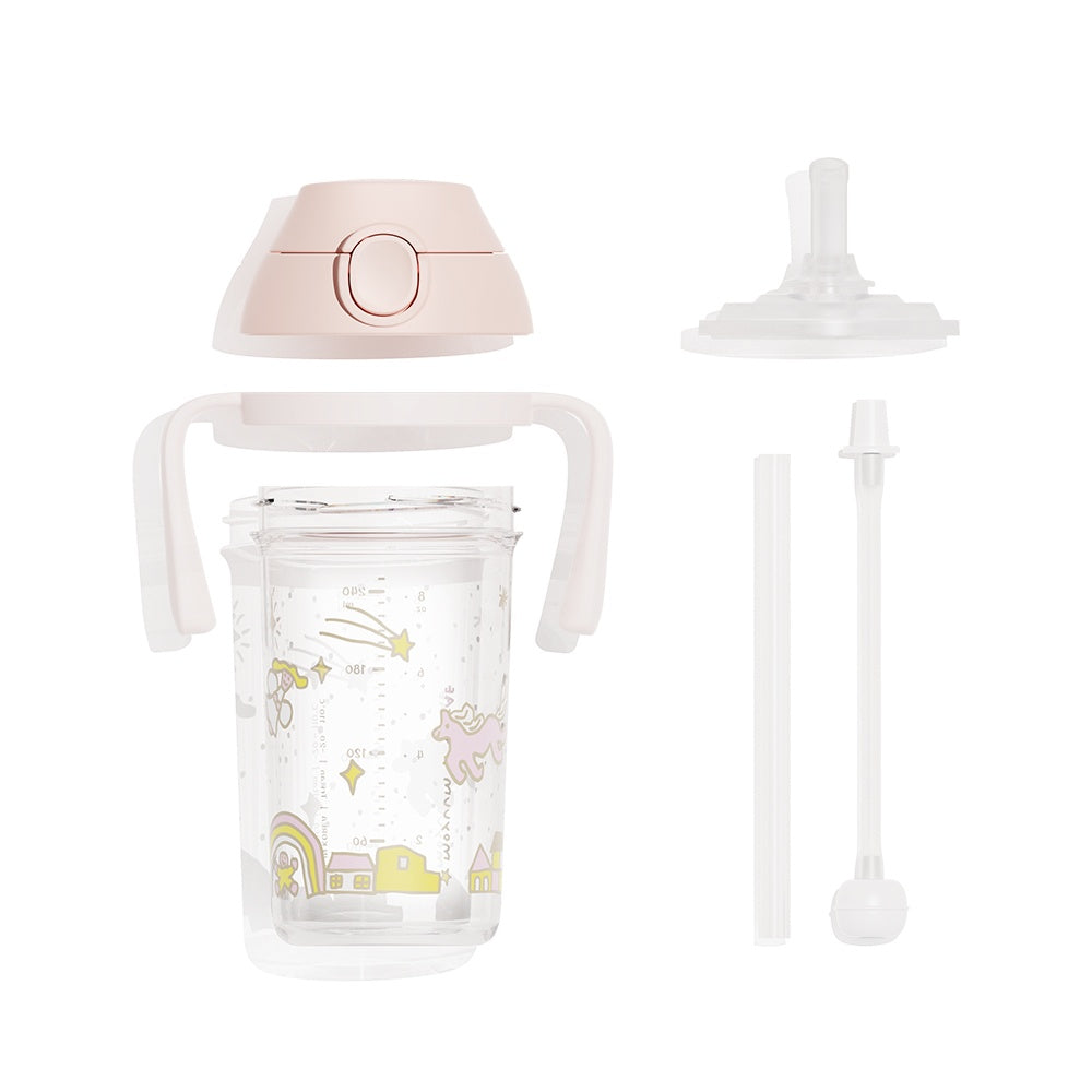 Moyuum mov.aa One Touch Tritan Straw Cup, 250ml - Dear Pony - Pupsik Singapore