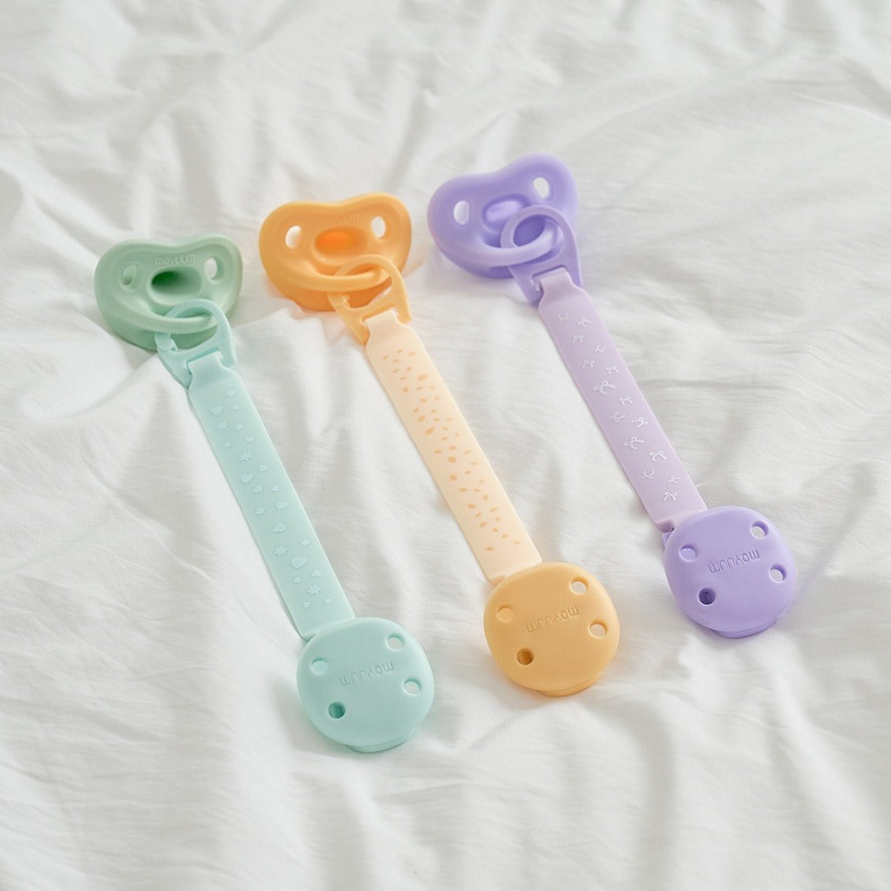 Moyuum Silicone Pacifier Clip, 1pc (3 Colors)